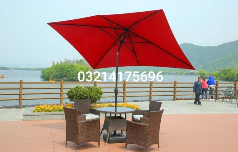 OUTDOOR GARDEN RATTAN UPVC FURNITURE SOFA SET CHAIRS TABLE UMBRELLA 19