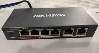 Poe Switch Hikvision 4 Port Model - DS-3E0106P-E/M