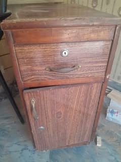 small wooden office cupboard