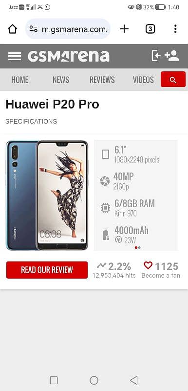 Huawei p 20 pro pta approved 2