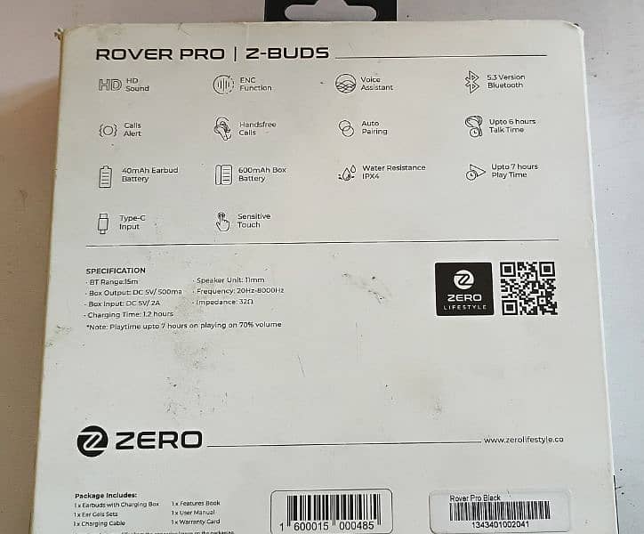 ZERO ROVER PRO Z EAR BUDS 4