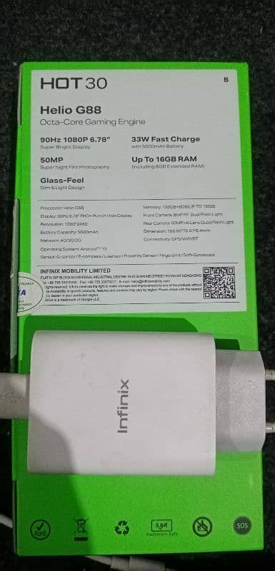 infinix ho 30 8+8 128gb 10by10 condition 2