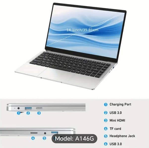 Kurietim Laptop 14" 8/256 GB new 10/10 import from china, China model 3