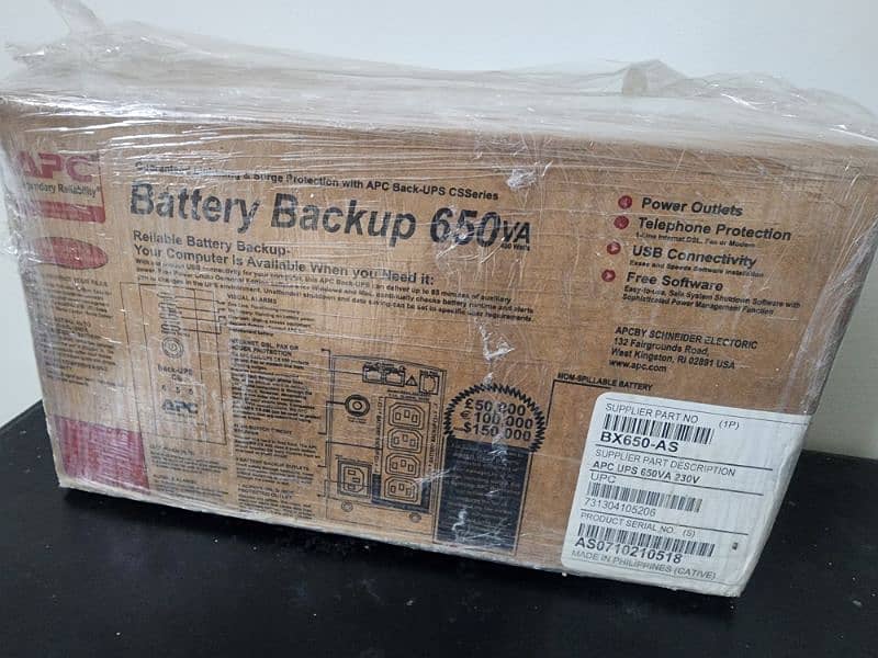 SMALL UPS APC 650VA 1