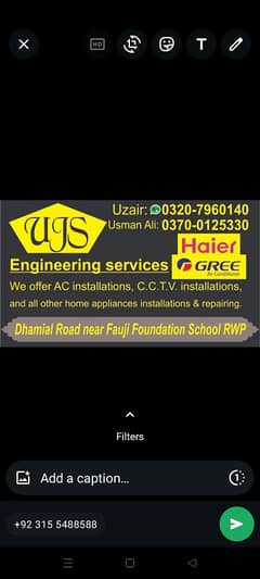 AC technician or helpers ki zarurt hy r helpers ki contact 03207960140