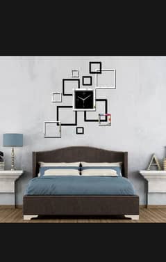 beautiful clock with stylish pattern