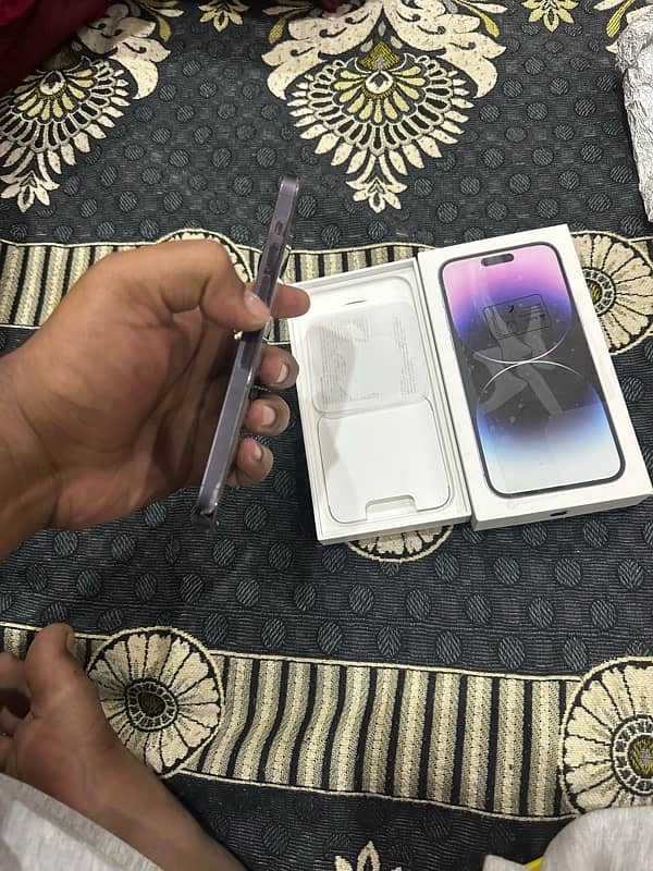 iPhone 14 Pro Max 128GB Deep Purple Non PTA with Box No Cable 1