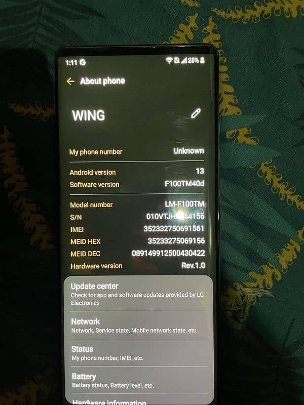 LG WING 5G 8/128 3