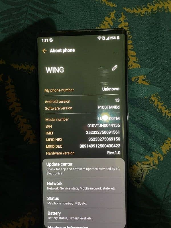 LG WING 5G 8/128 5