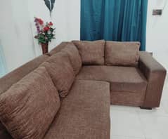 L shape sofa set