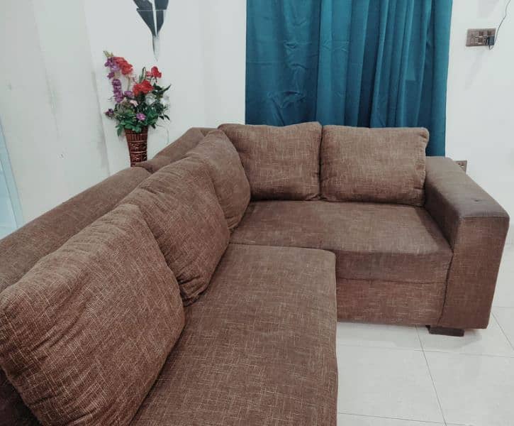 L shape sofa set 0