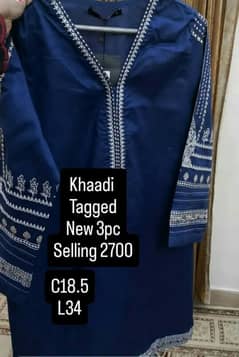 brand khadhi small size 3pc taged