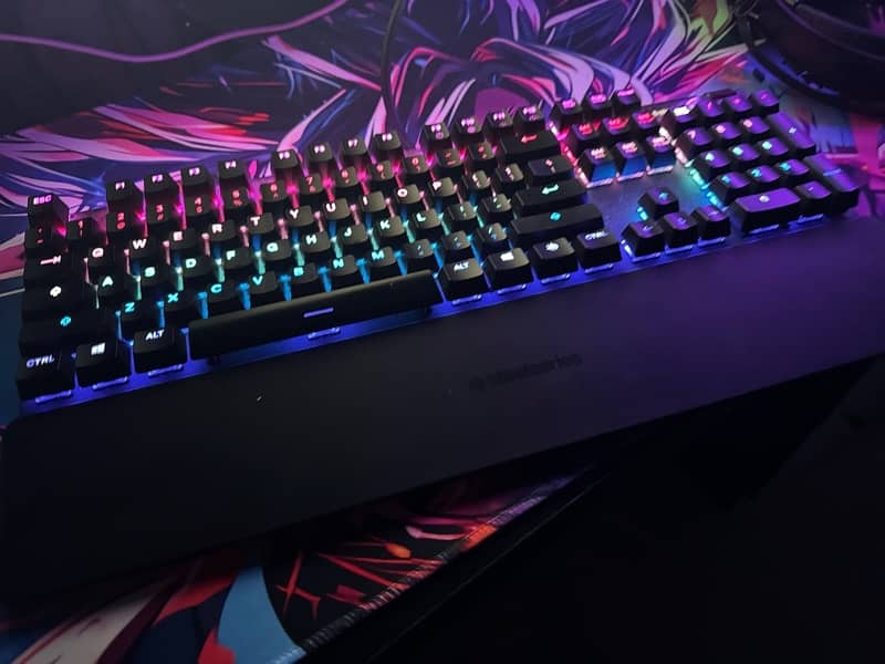 gaming keyboard steelseries Apex 7 blue switches 0