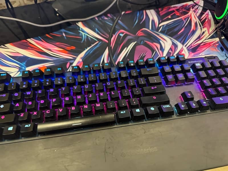 gaming keyboard steelseries Apex 7 blue switches 4