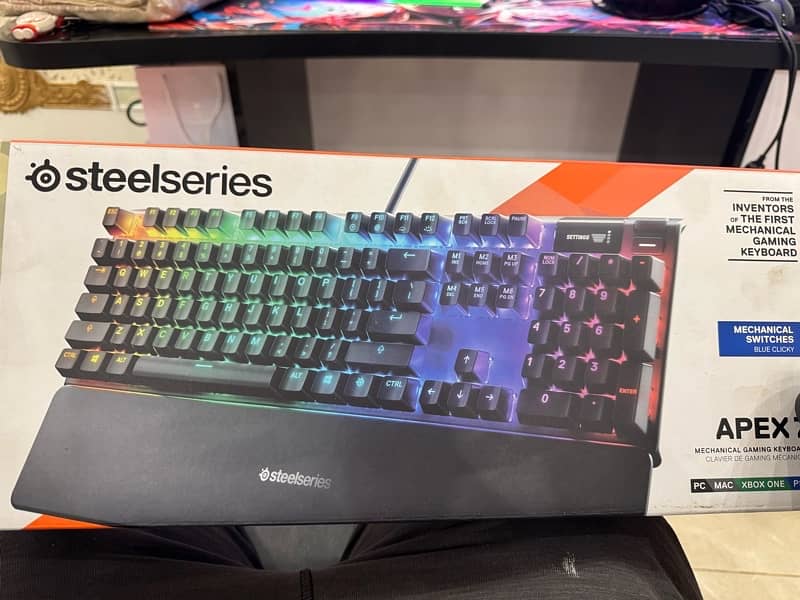 gaming keyboard steelseries Apex 7 blue switches 6