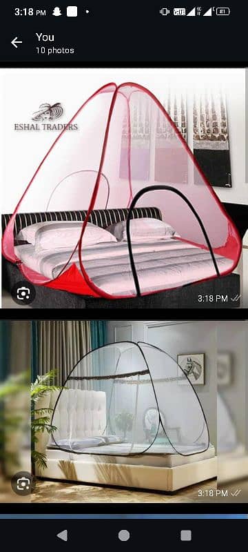 Double bed Mosquito net and Single bed 1