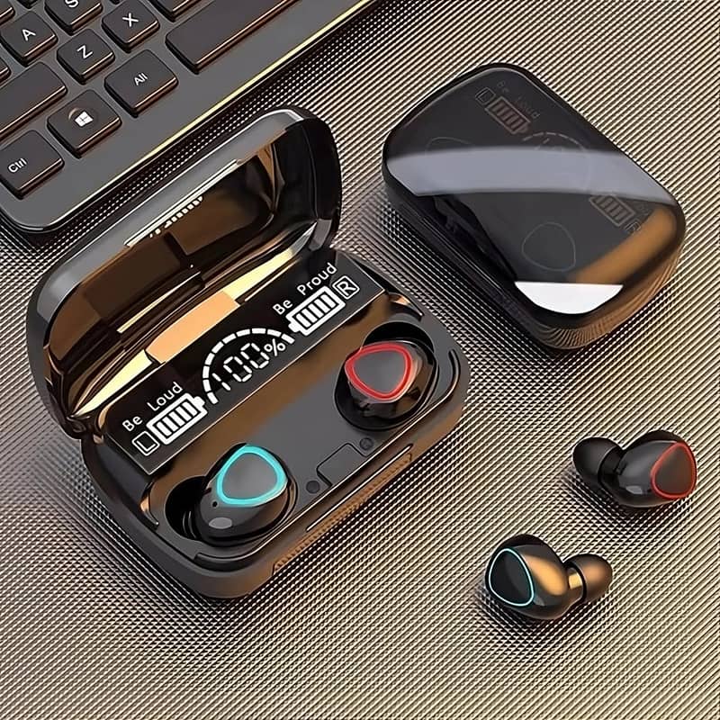 M10 TWS Wireless Earbuds – Touch Control, Waterproof, 9D HiFi Sound & 3