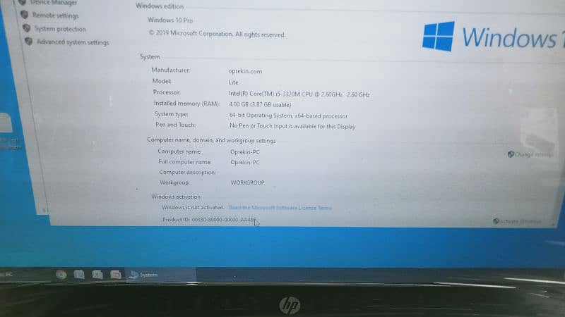 Hp Probook 8470 core i5 3rd gen 2