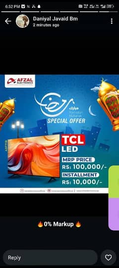 Assalam o Alaikum TCL Led Available