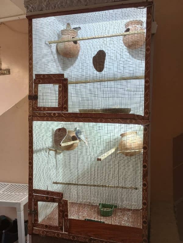 3 portion birds cage for sale 0