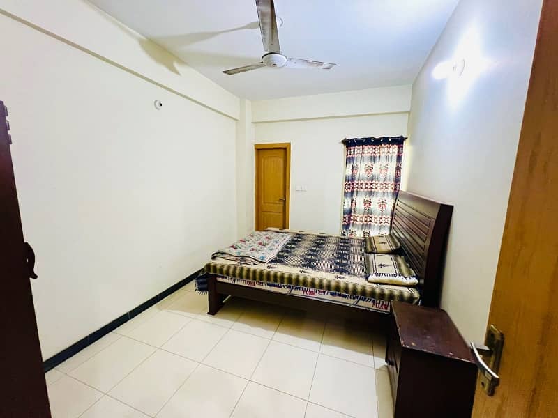 2 BEDROOM FURNISHED FLAT FOR RENT F-17 ISLAMABAD ALL FACILITY AVAILABLE CDA APPROVED SECTOR T&TECHS 2