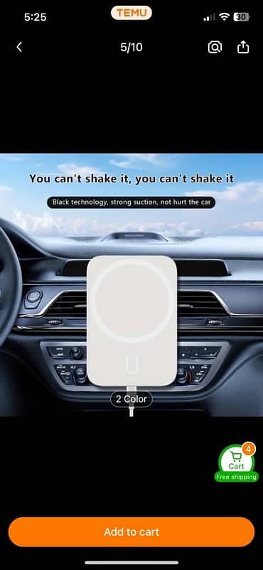 Fast Charging Car Wireless Charger 0