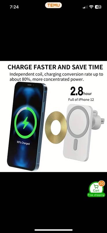 Fast Charging Car Wireless Charger 2