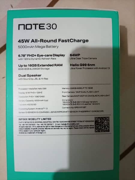 Infinix note 30 10/10 3