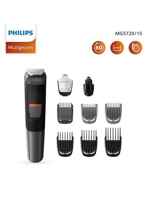 MG5720/15 Multigroom series 5000 9-in-1, Face and Hair Waterproof 4