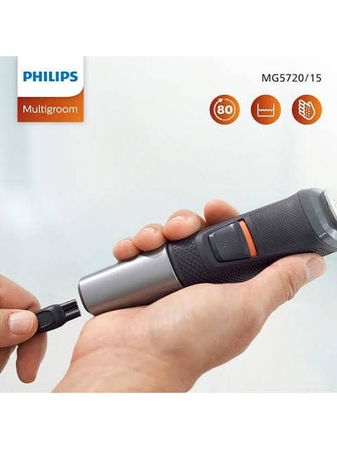 MG5720/15 Multigroom series 5000 9-in-1, Face and Hair Waterproof 6