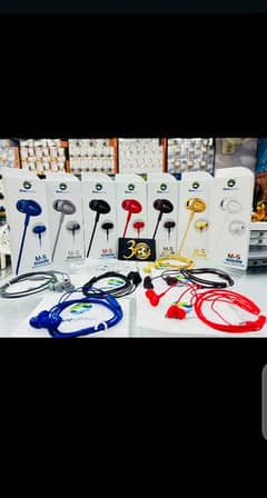 Blue spectrum wired earphones at wholesale rate