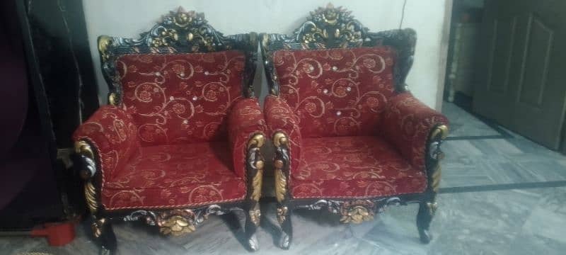 Chinioti Sofa Set with same Diwan n Tables 1