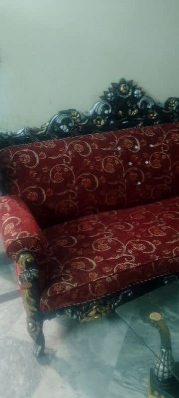 Chinioti Sofa Set with same Diwan n Tables 10