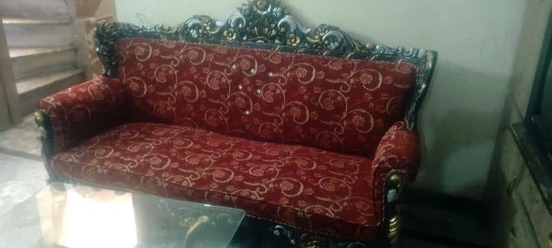 Chinioti Sofa Set with same Diwan n Tables 12