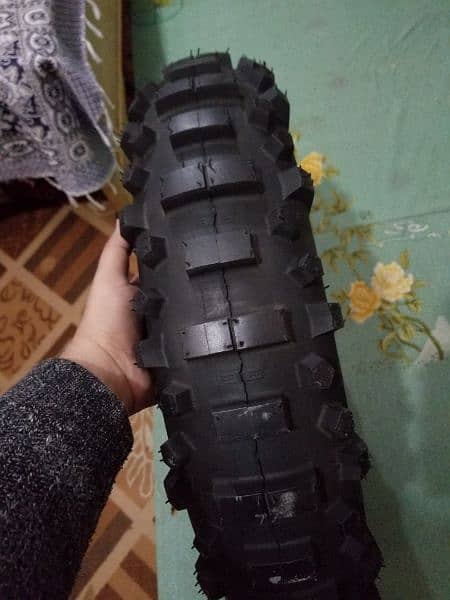 Off-Road Trail and Dirt Bike tyre 0