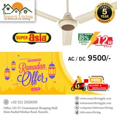 Super Asia Ceiling Fan Jazz Plus Modle Inverter