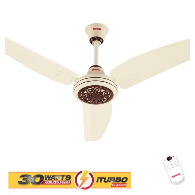 Royal Fans - Regency Model - iTurbo Classic 30 Watts Fan & AC DC Fan 1