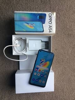 oppo a54 4gb 128gb with box charger pta approved condition 10 by 8