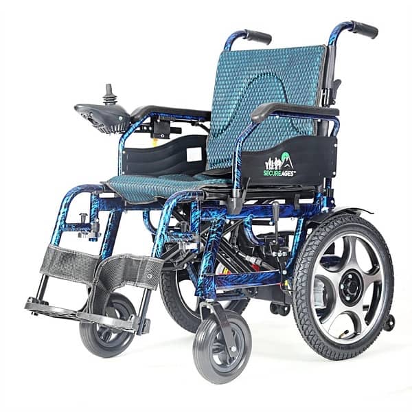 Electric Wheelchair Hajj Full Foldable / Light Weight Hajj Umrah 120kg 10