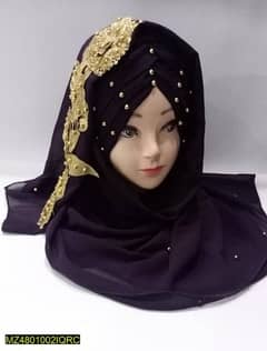 women's Chiffon Floral Print Hijab