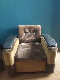 one "3 seater" and  two "one seater" sofa set