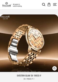 sveston watch 19033 Rose Gold