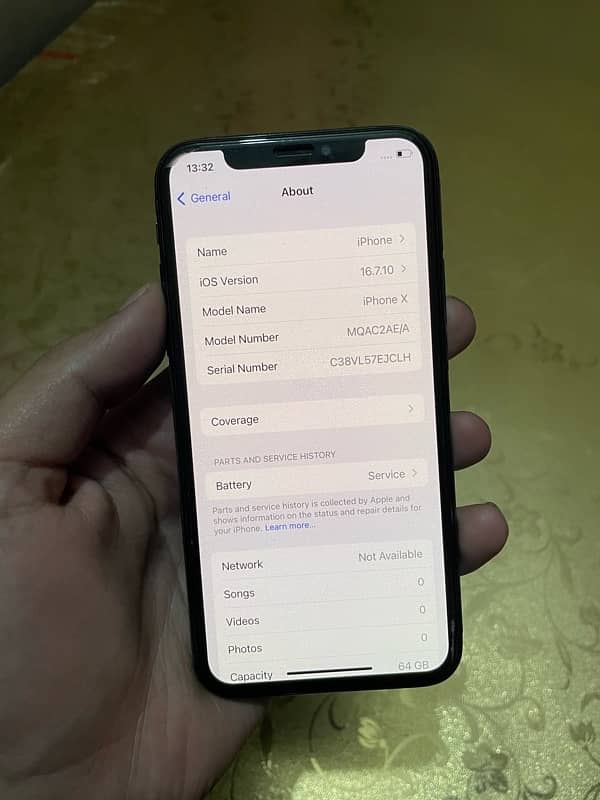 iPhone X pta approved 64gb 0