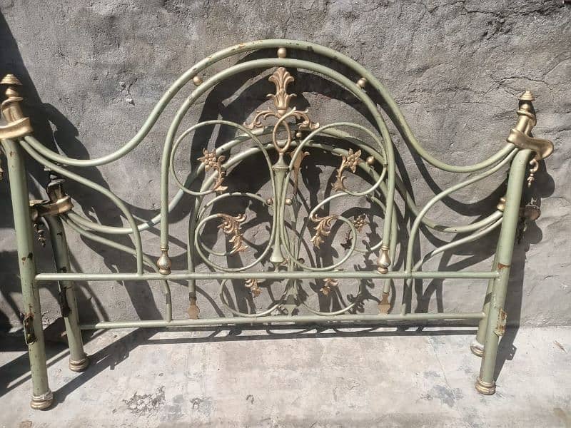 Solid Iron Double Bed 0