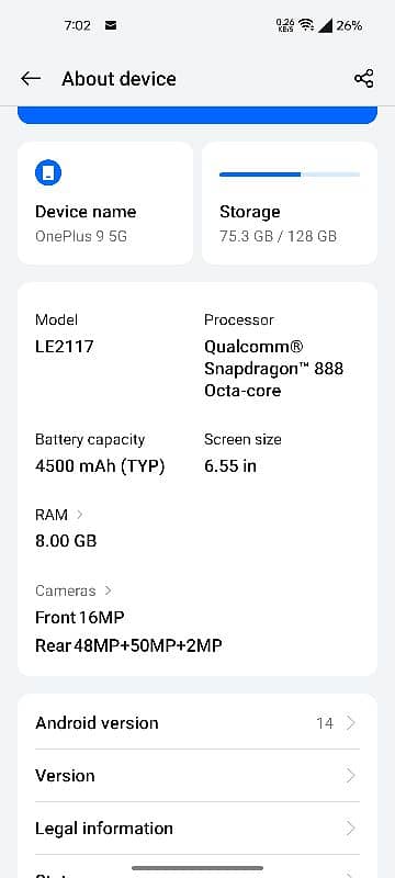 OnePlus 9 5G 0