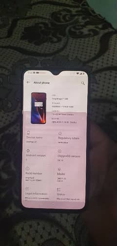 one plus 6t duil sim opproved 8gb 128gb