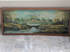 handmade antique landscape  3 different wall painting / wall painting