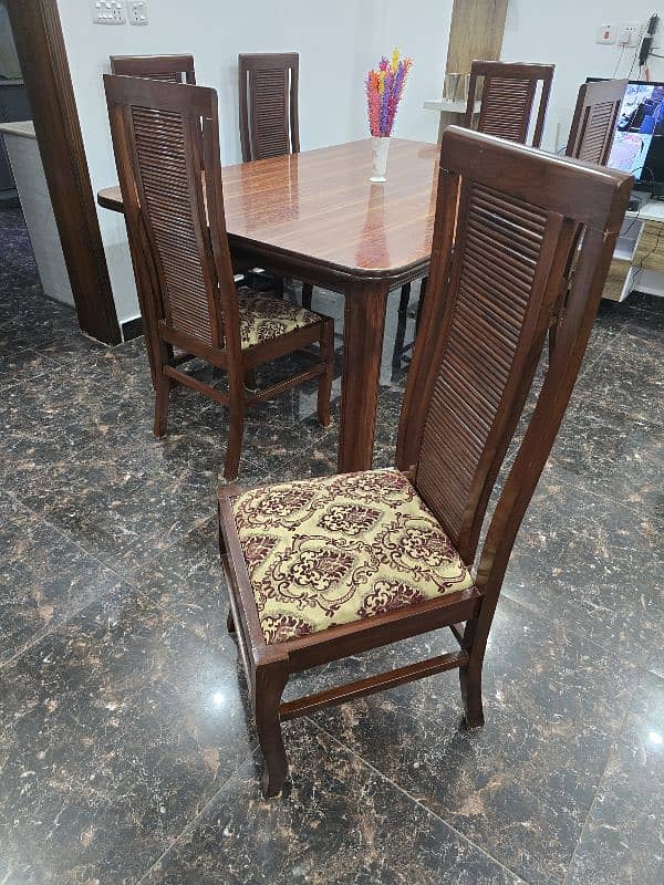 dining table with chairs pure shishum 4