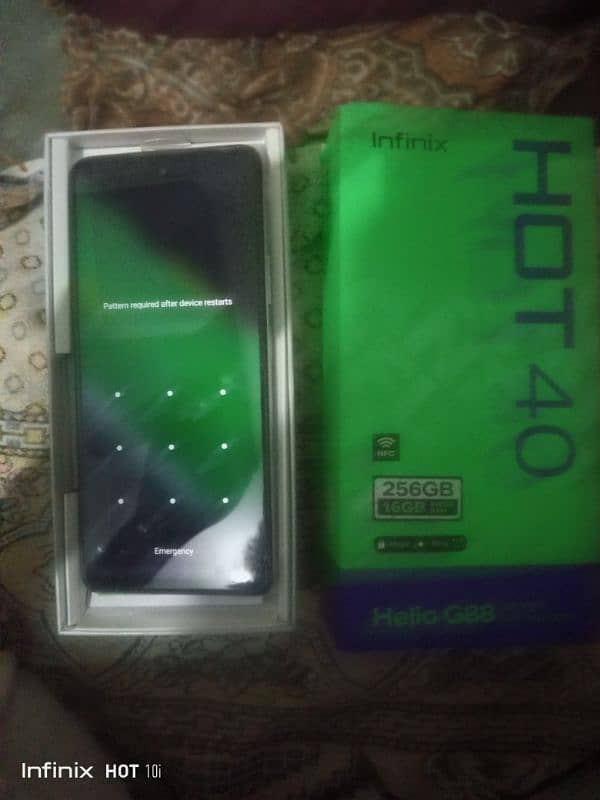 Infinix hot 40 condition10.10 ha full box ha 1