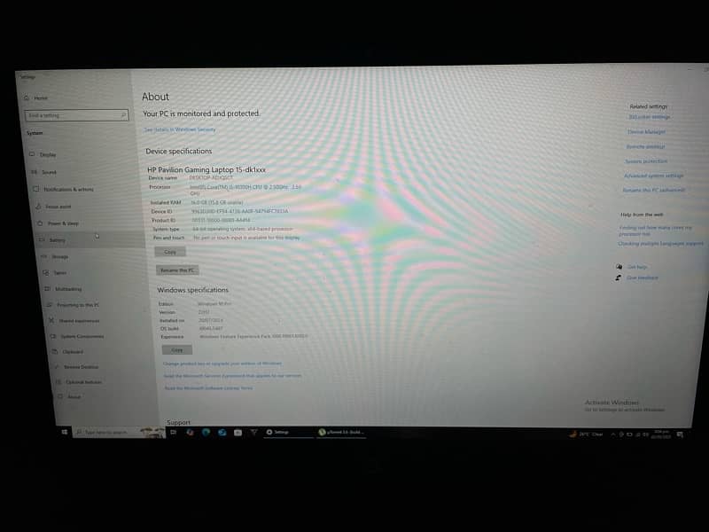 HP pavillion Gaming laptop for sell 4